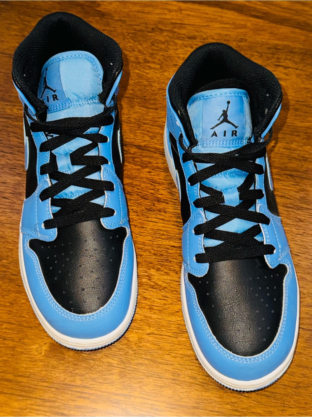 Jordan Kids High-Top Sneakers in Blue and Black
